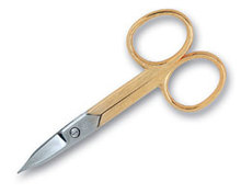 Ножницы для ногтей позолоч. ручки. GD (44GDзолото)
